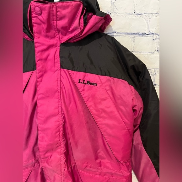 L.L. Bean Pink and Black Kids Jacket - Picture 2 of 10